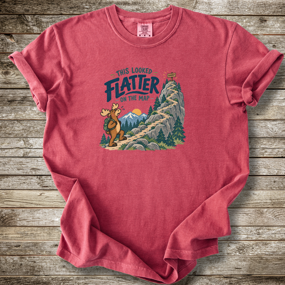 This Looked Flatter On The Map T-shirt