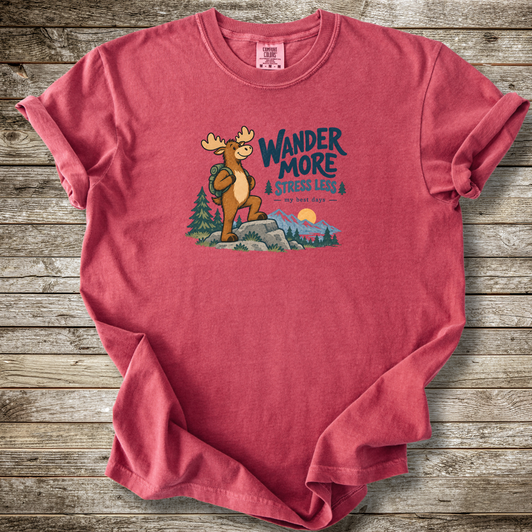 Wander More Stress Less T-shirt
