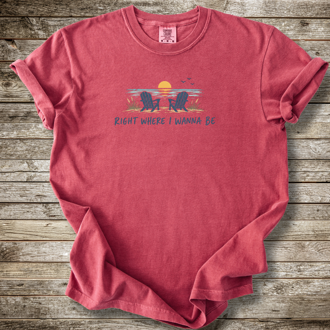 Right Where I Wanna Be Chairs T-shirt
