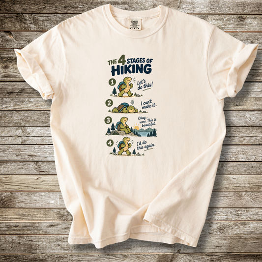 4 Stages Of Hiking T-shirt