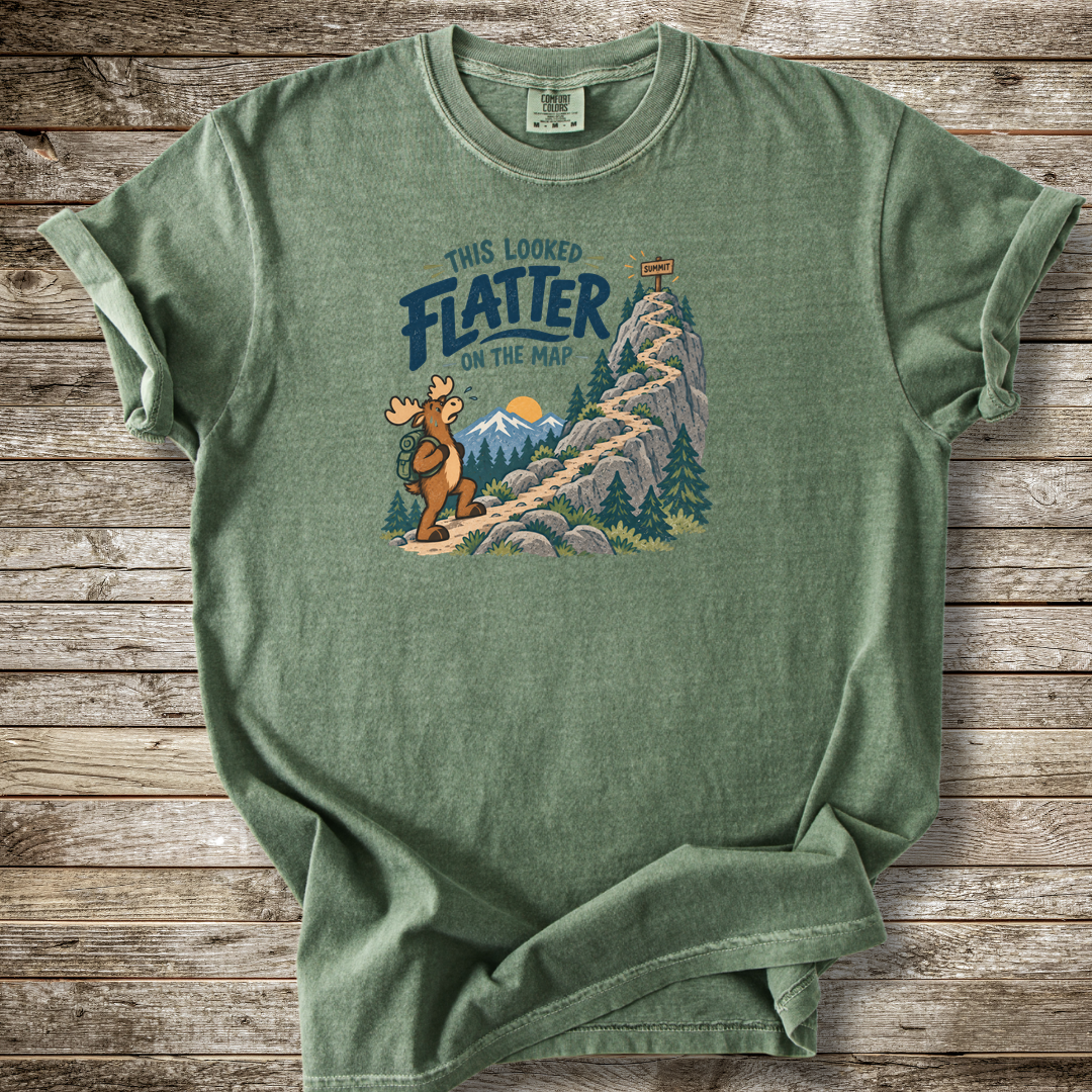This Looked Flatter On The Map T-shirt