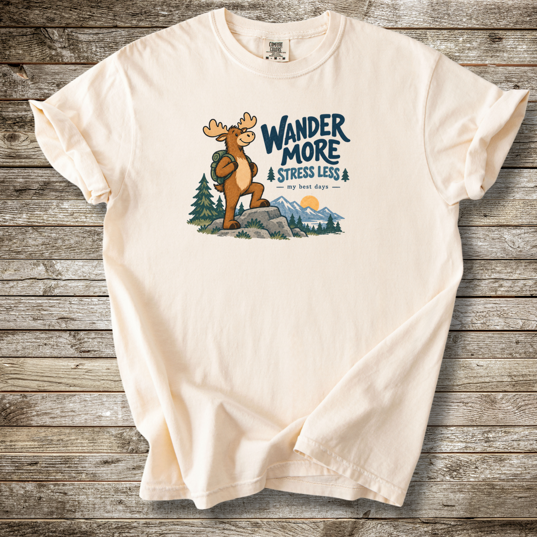 Wander More Stress Less T-shirt