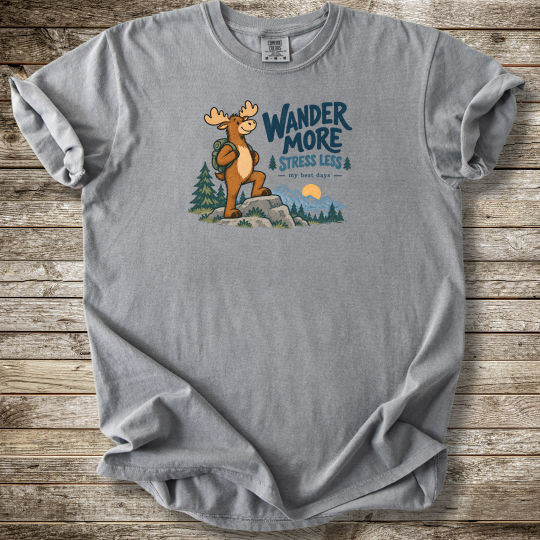 Wander More Stress Less T-shirt