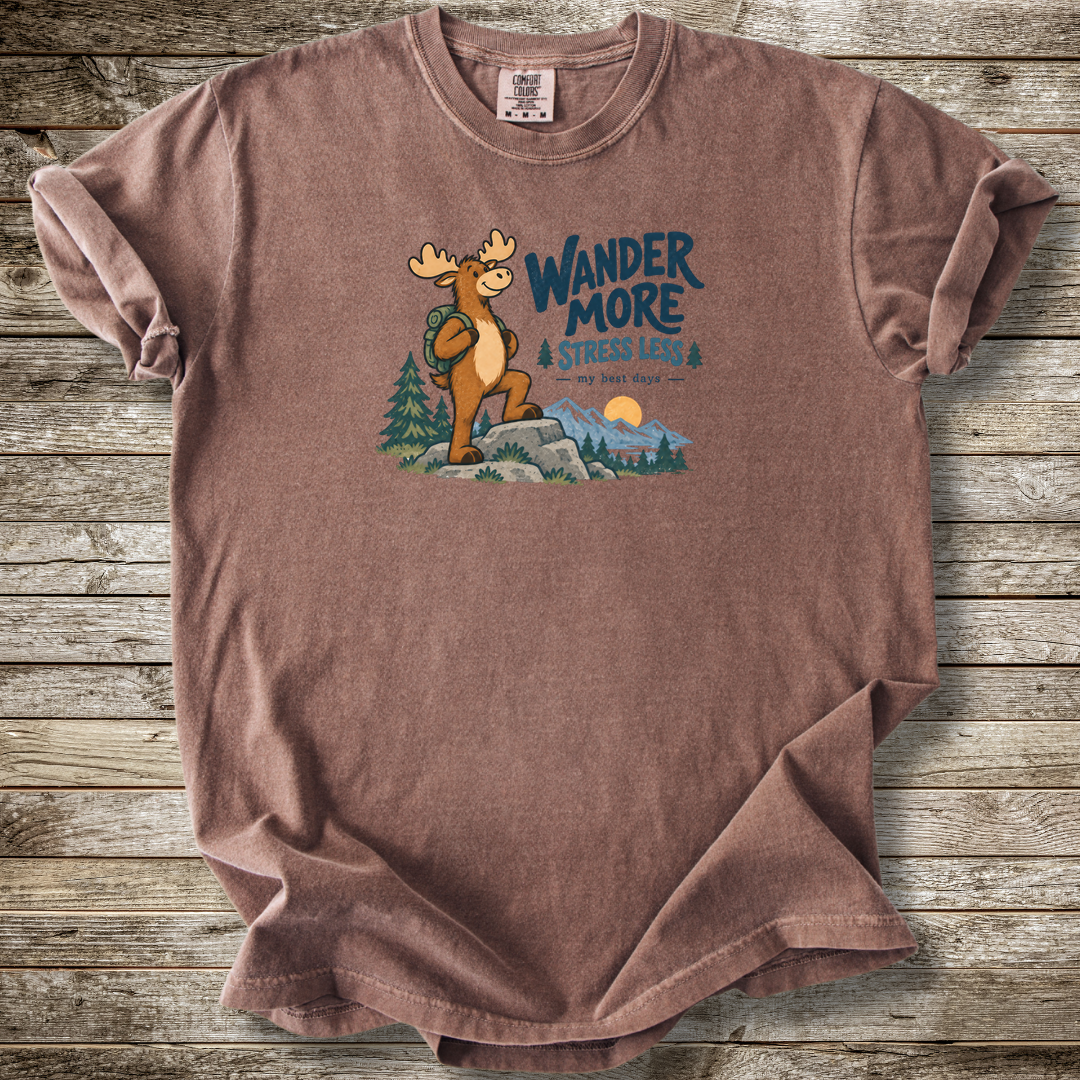 Wander More Stress Less T-shirt