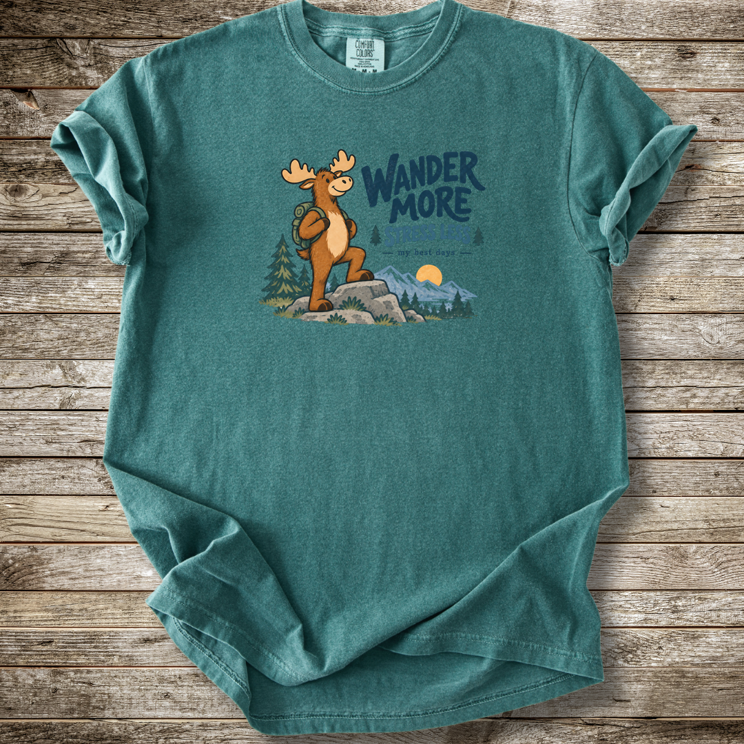 Wander More Stress Less T-shirt