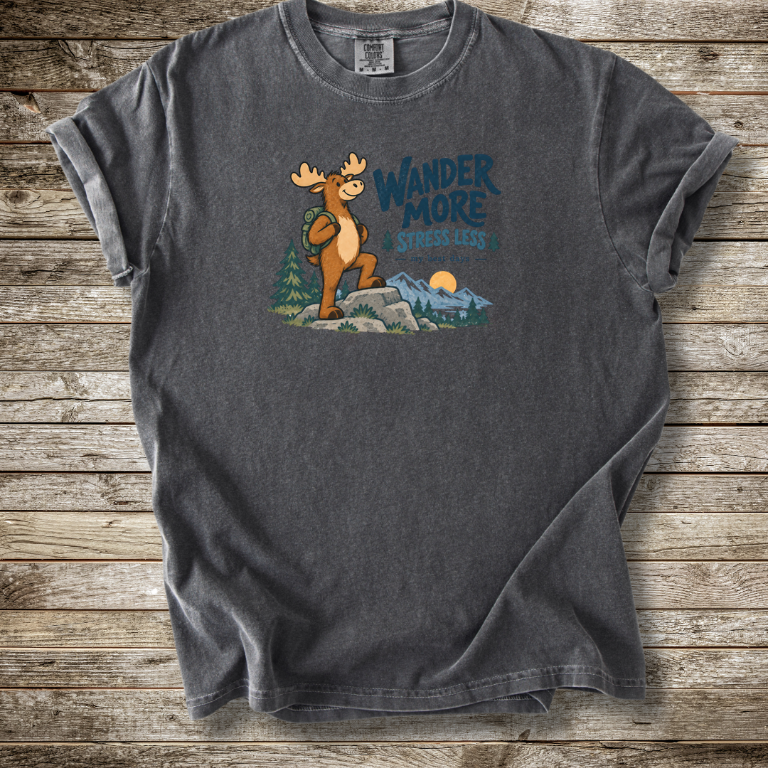 Wander More Stress Less T-shirt