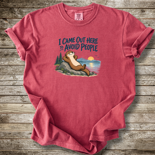 I Came Out Here To Avoid People T-shirt