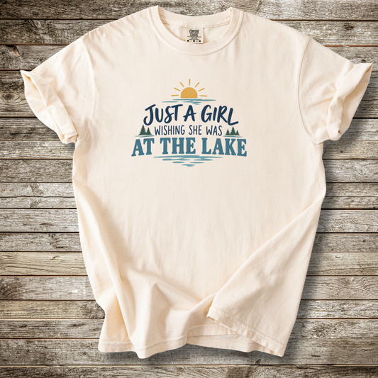 Just A Girl Wishing She Was At The Lake T-shirt