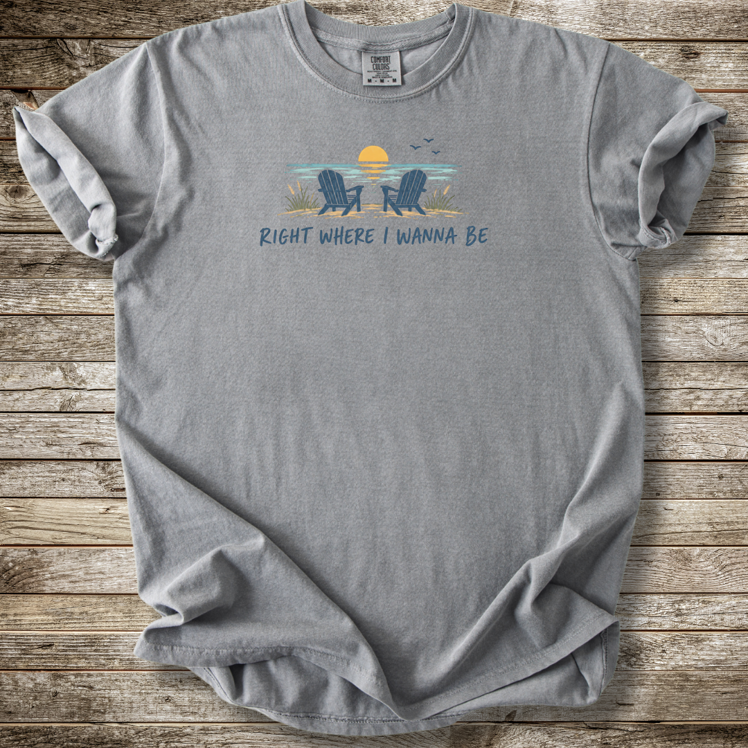 Right Where I Wanna Be Chairs T-shirt