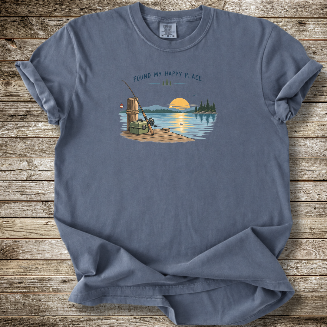Found My Happy Place Fishing T-shirt