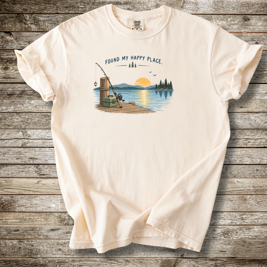 Found My Happy Place Fishing T-shirt