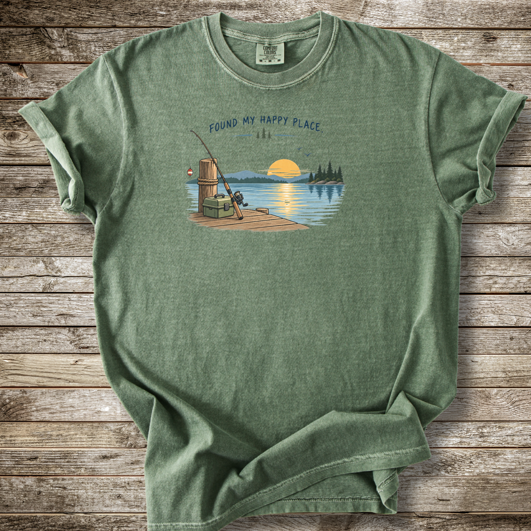 Found My Happy Place Fishing T-shirt