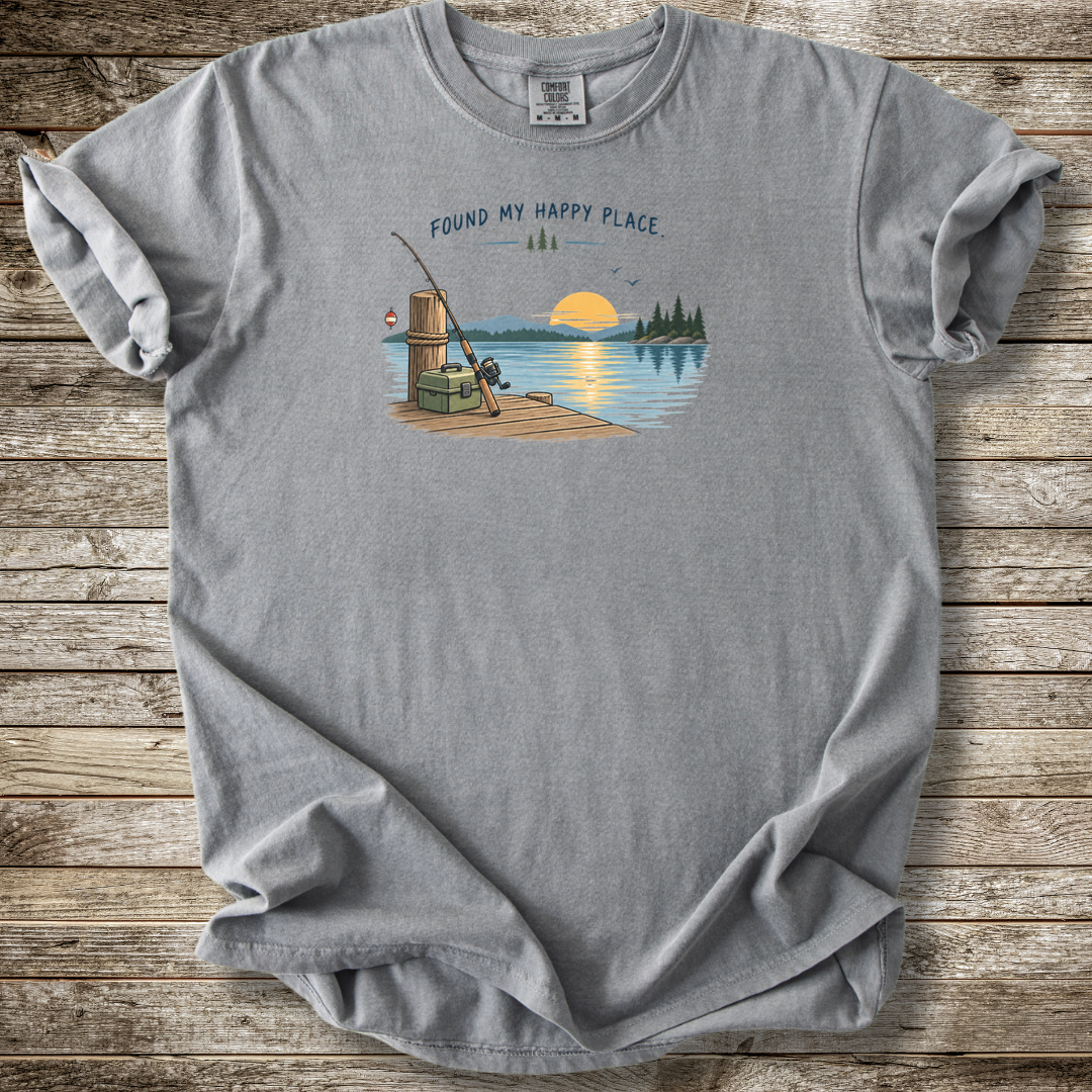 Found My Happy Place Fishing T-shirt