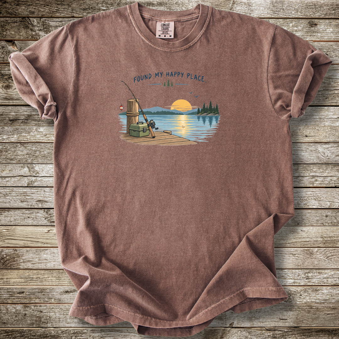 Found My Happy Place Fishing T-shirt