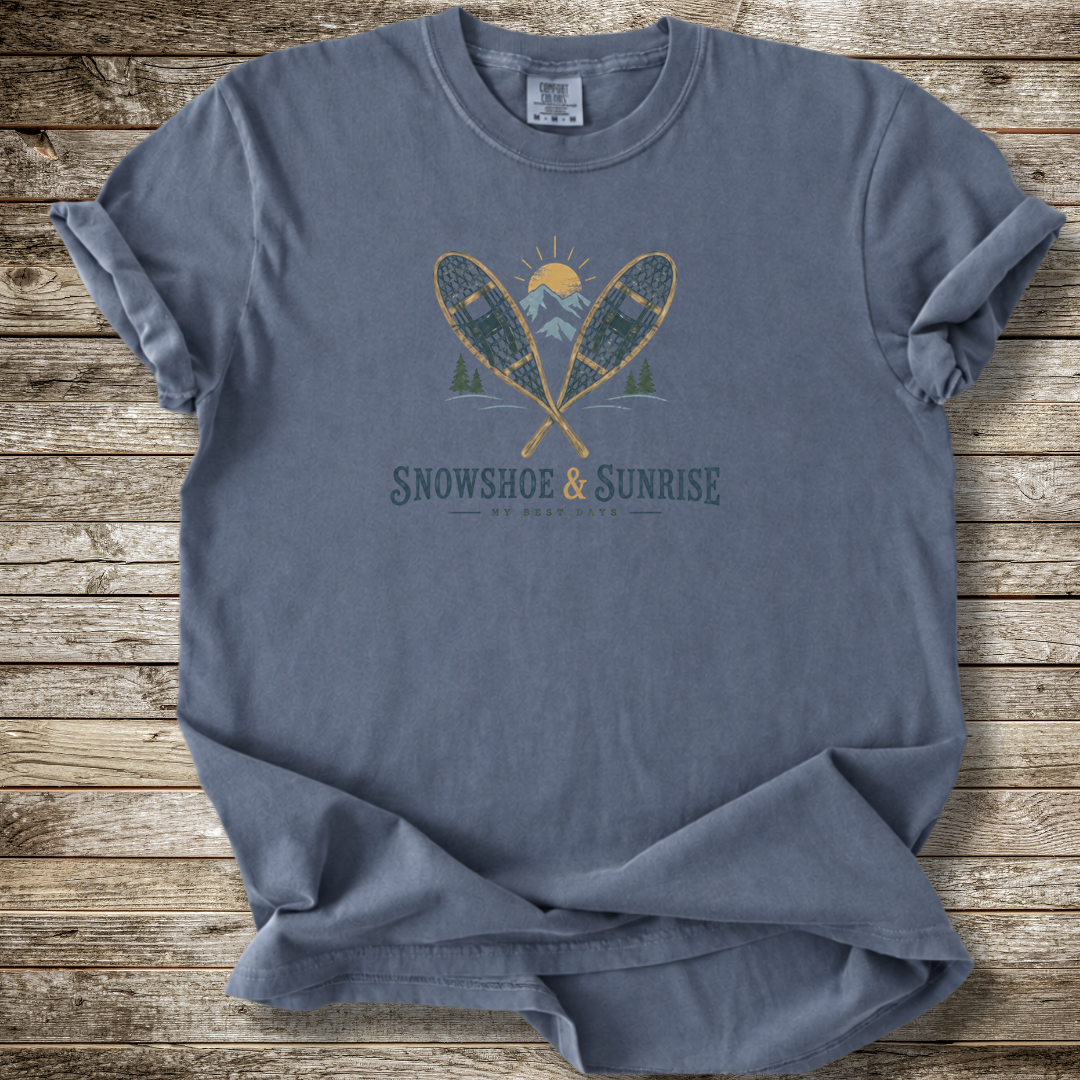 SnowShoe And Sunrise T-shirt
