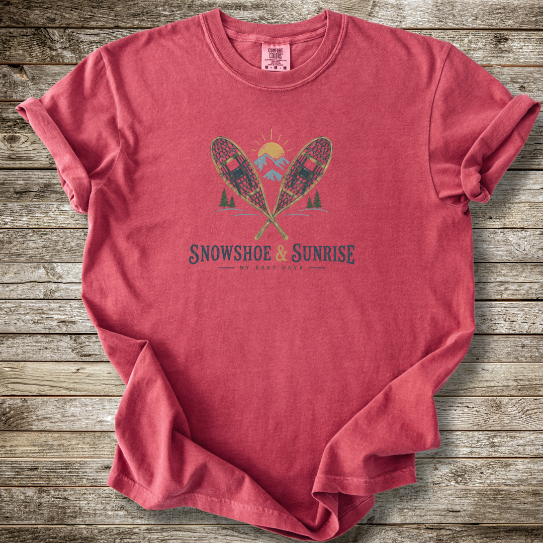 SnowShoe And Sunrise T-shirt