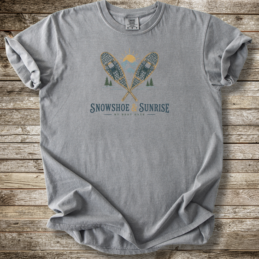 SnowShoe And Sunrise T-shirt