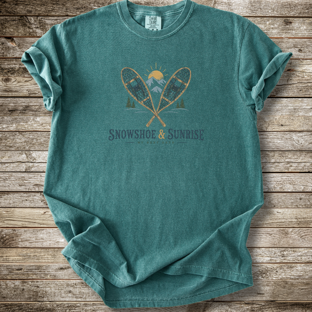 SnowShoe And Sunrise T-shirt