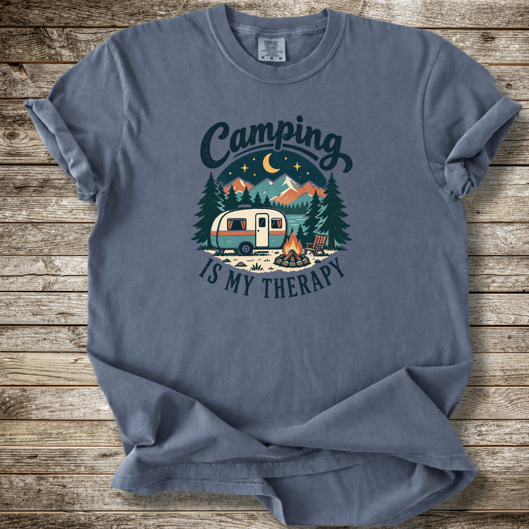 Camping Is My Therapy T-shirt