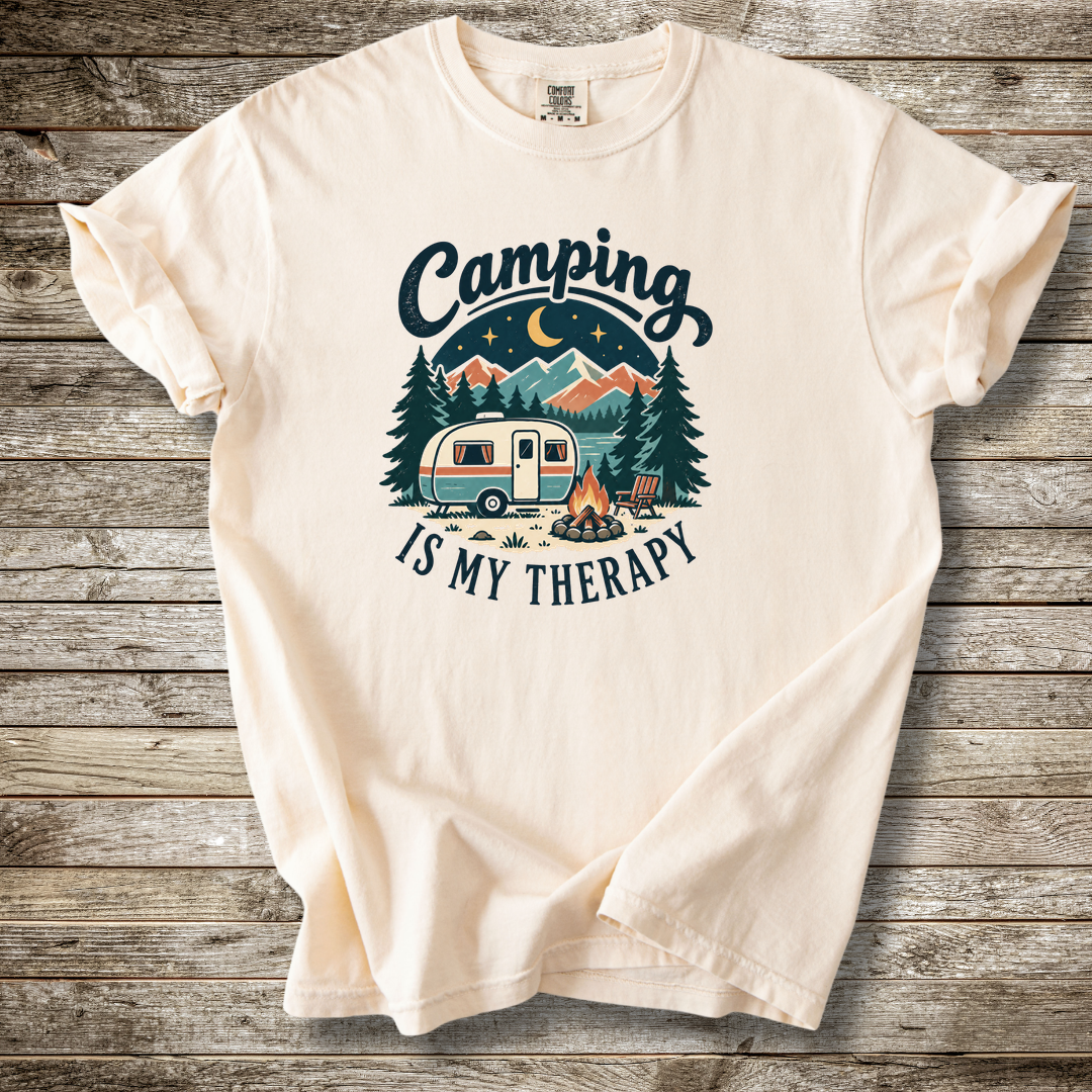 Camping Is My Therapy T-shirt