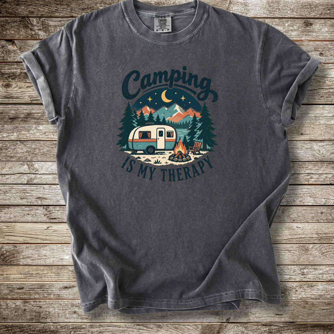 Camping Is My Therapy T-shirt