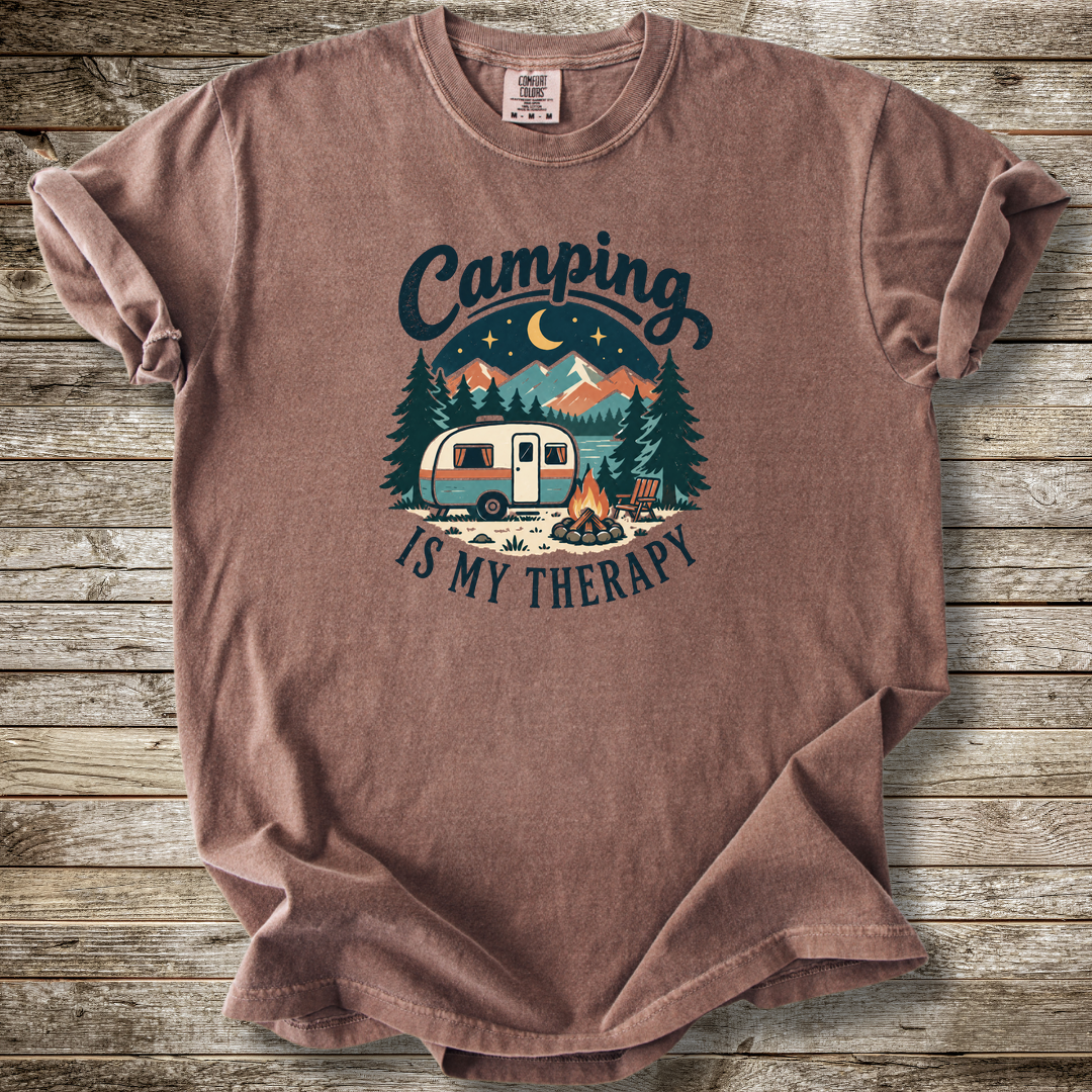 Camping Is My Therapy T-shirt