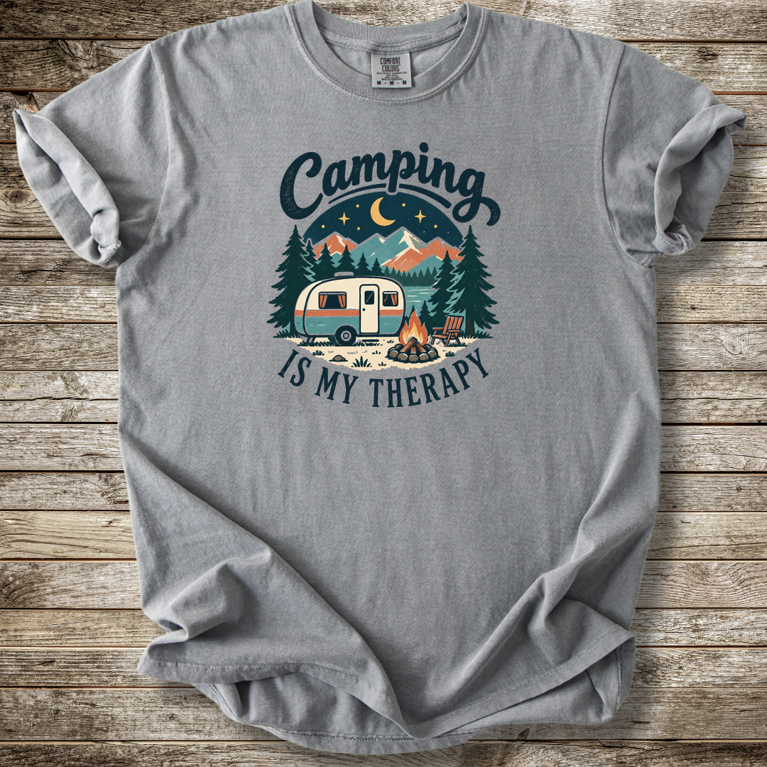 Camping Is My Therapy T-shirt