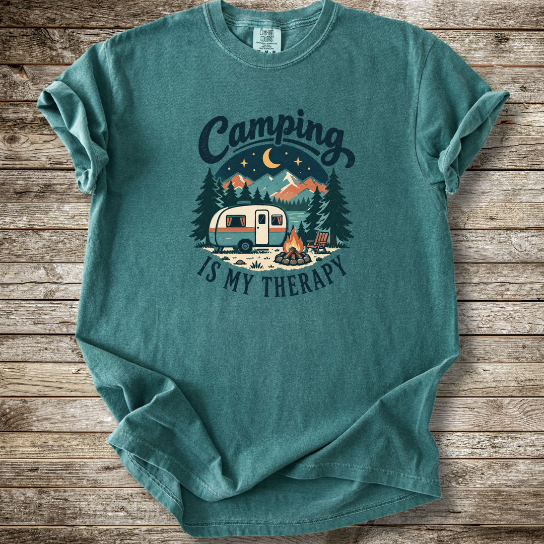 Camping Is My Therapy T-shirt
