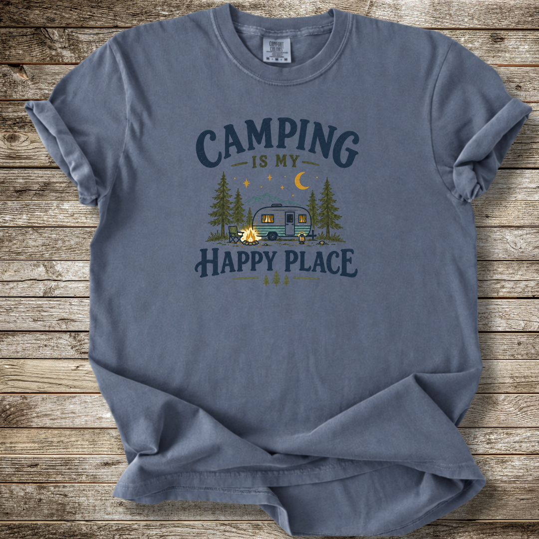 Camping Is My Happy Place T-shirt