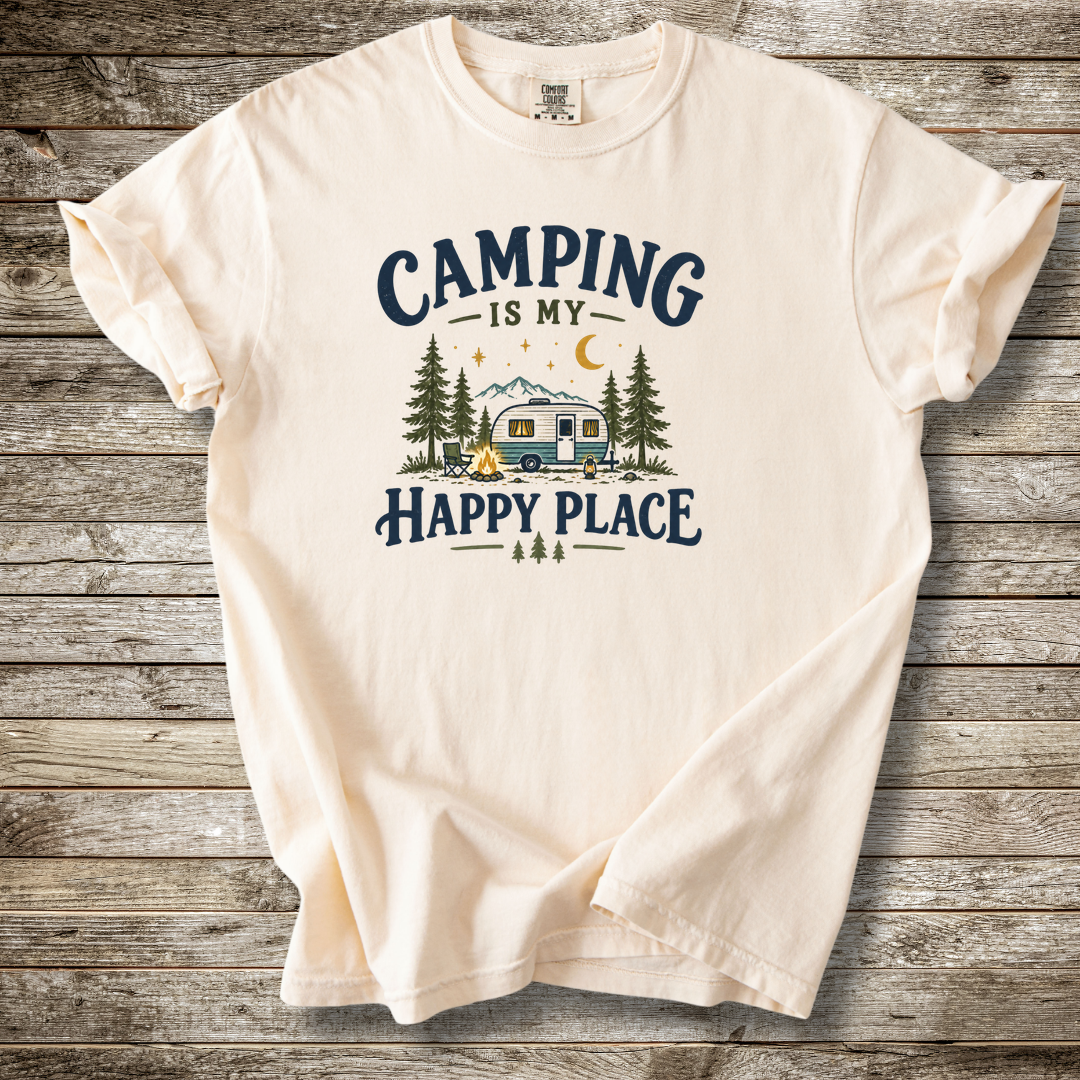 Camping Is My Happy Place T-shirt