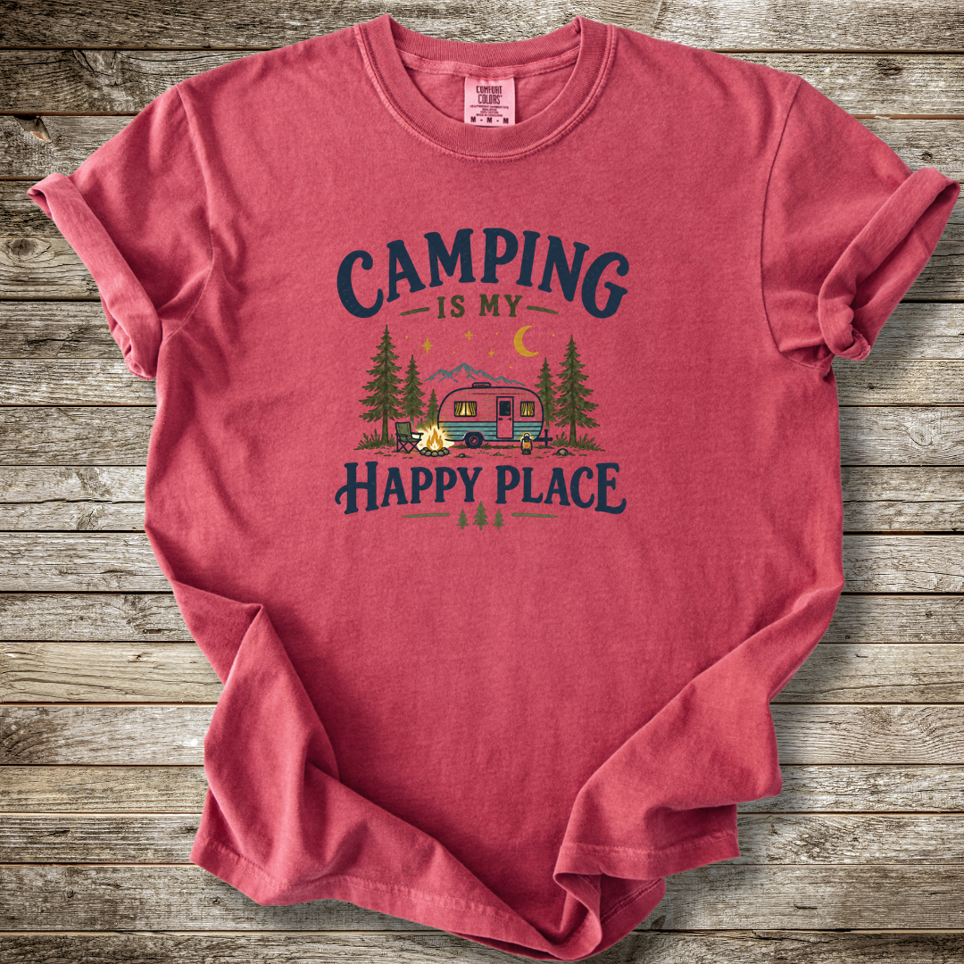 Camping Is My Happy Place T-shirt