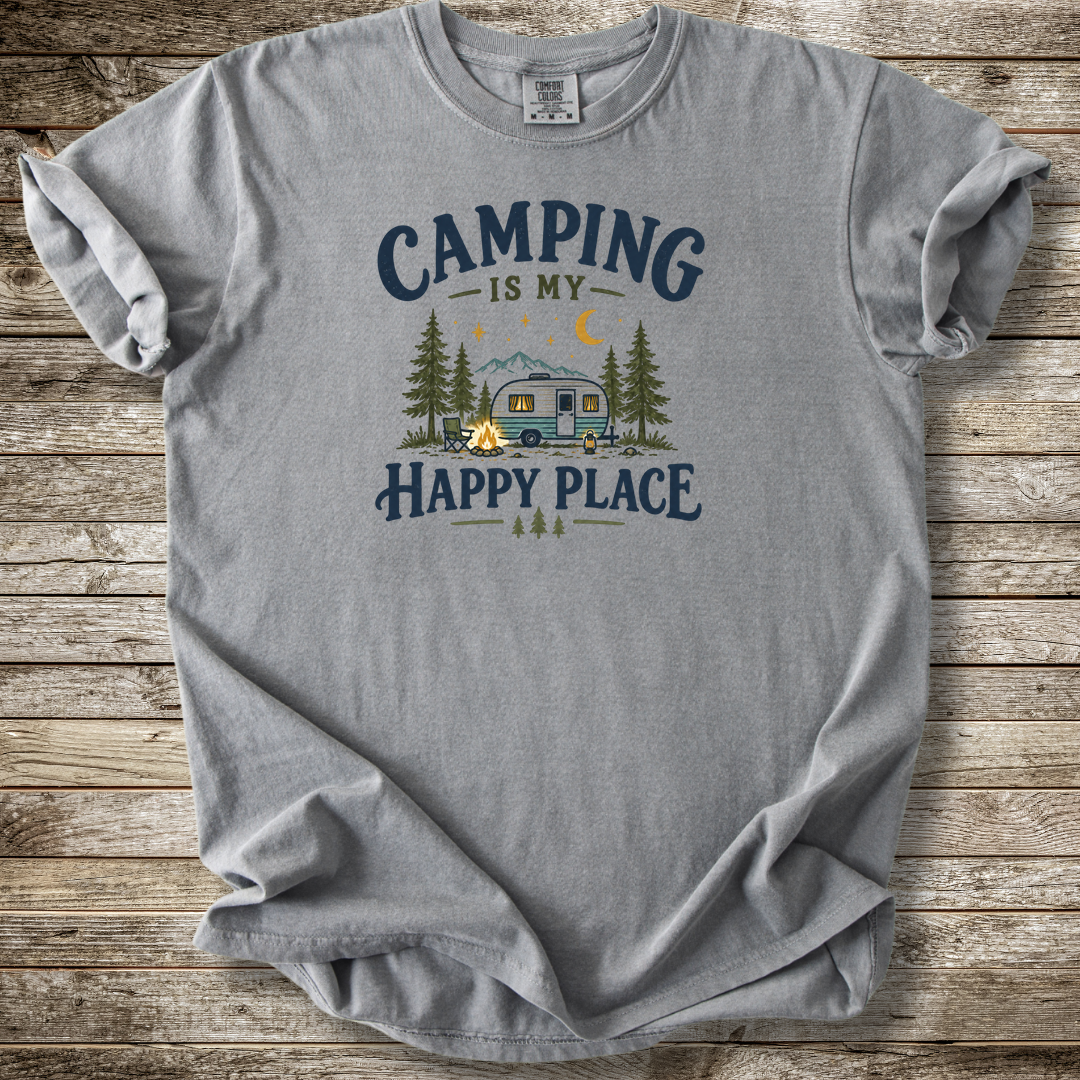 Camping Is My Happy Place T-shirt