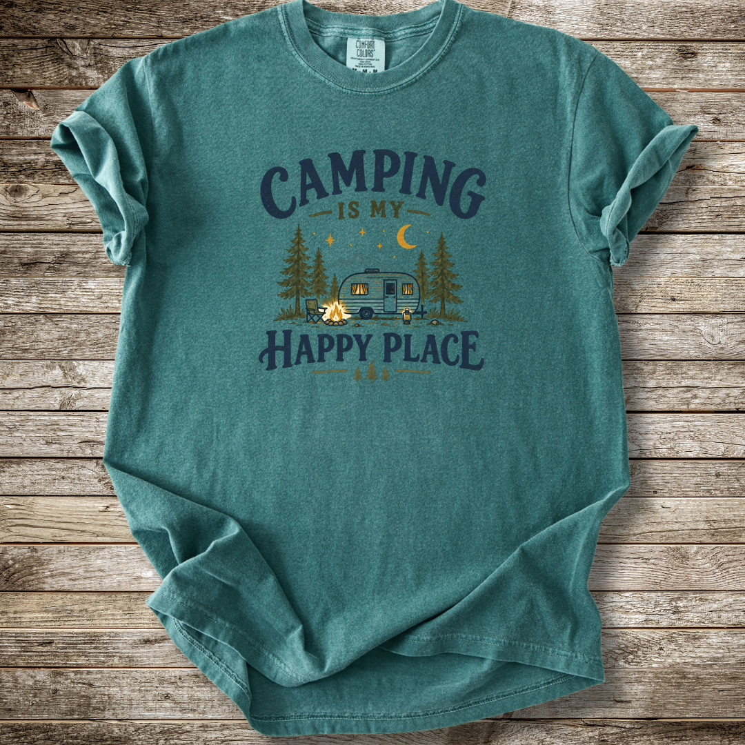 Camping Is My Happy Place T-shirt