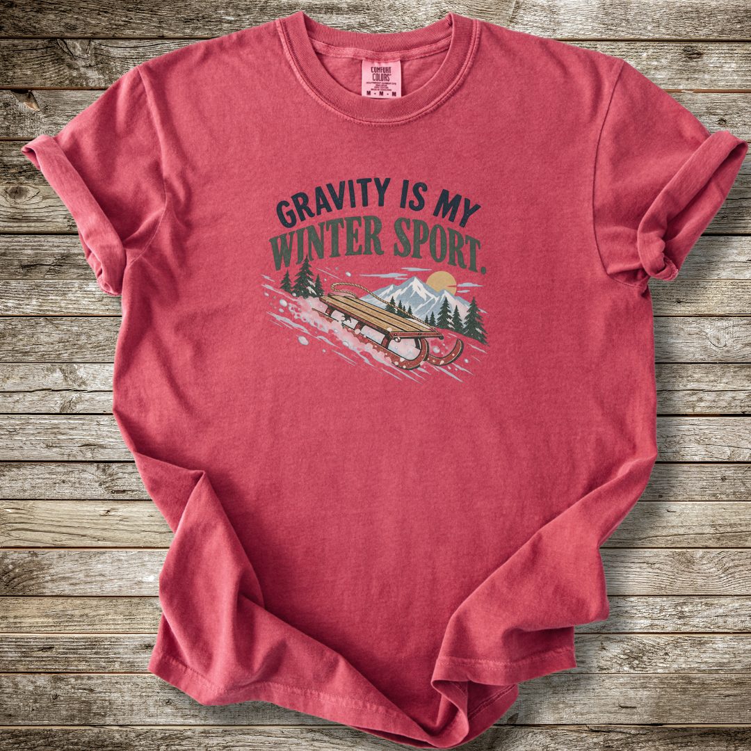 Gravity Is My Winter Sport T-shirt