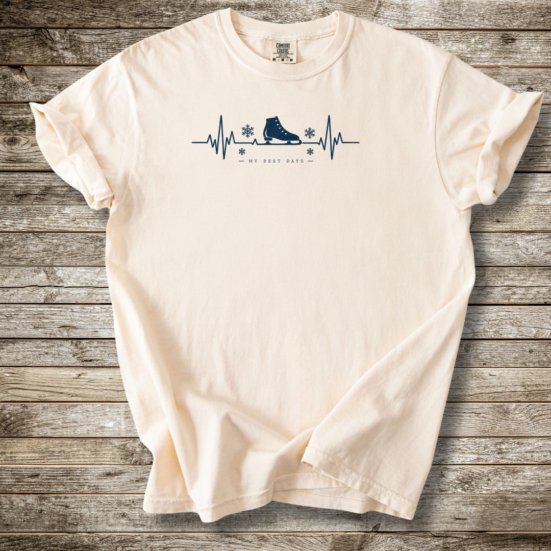 Ice Skating Heart Beat T-shirt
