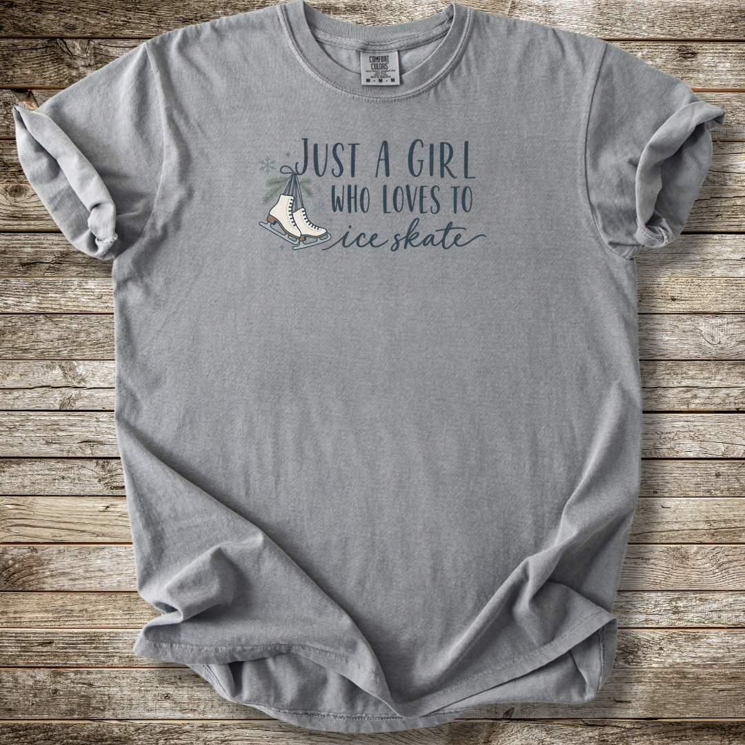 Just A Girl Who Loves Ice Skating T-shirt