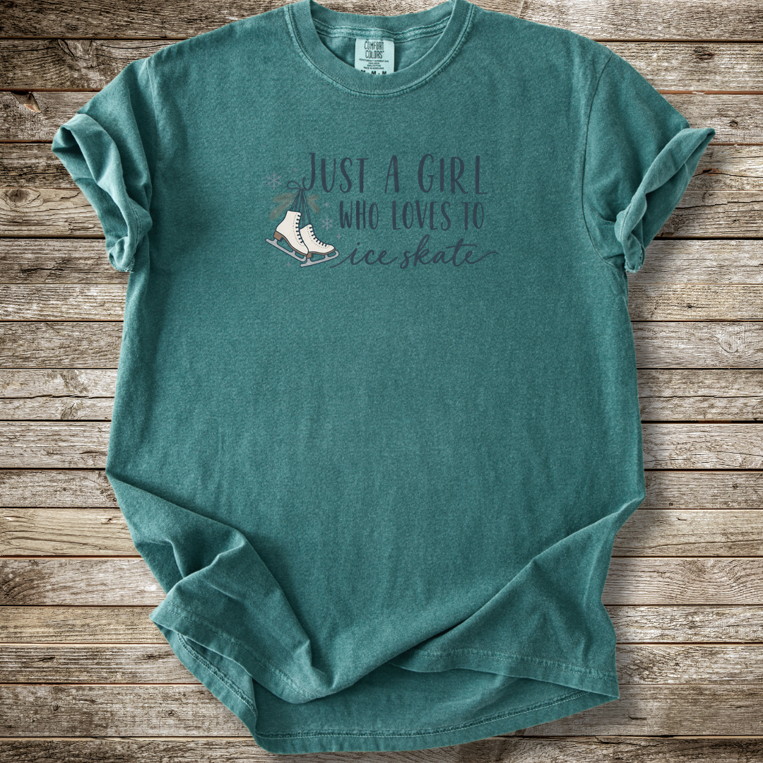 Just A Girl Who Loves Ice Skating T-shirt